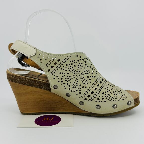 Pikolinos Women's Benissa Smoke Leather Wedge Sandals 868-9342 Size 40/ 9-9.5 US - Picture 7 of 12